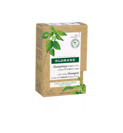 KLORANE CHAMPU MASCARILLA 2 EN 1 POLVO A LA ORTIGA Y A LA ARCILLA 8 SOBRES 3 G