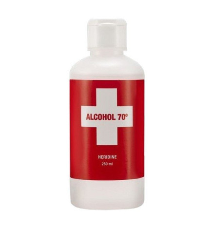 ALCOHOL 70º HERIDINE 1 FRASCO 250 ML