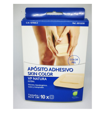 APOSITO ESTERIL ADHESIVO VP NATURA 10 UNIDADES 10 X 8 CM SKIN COLOR