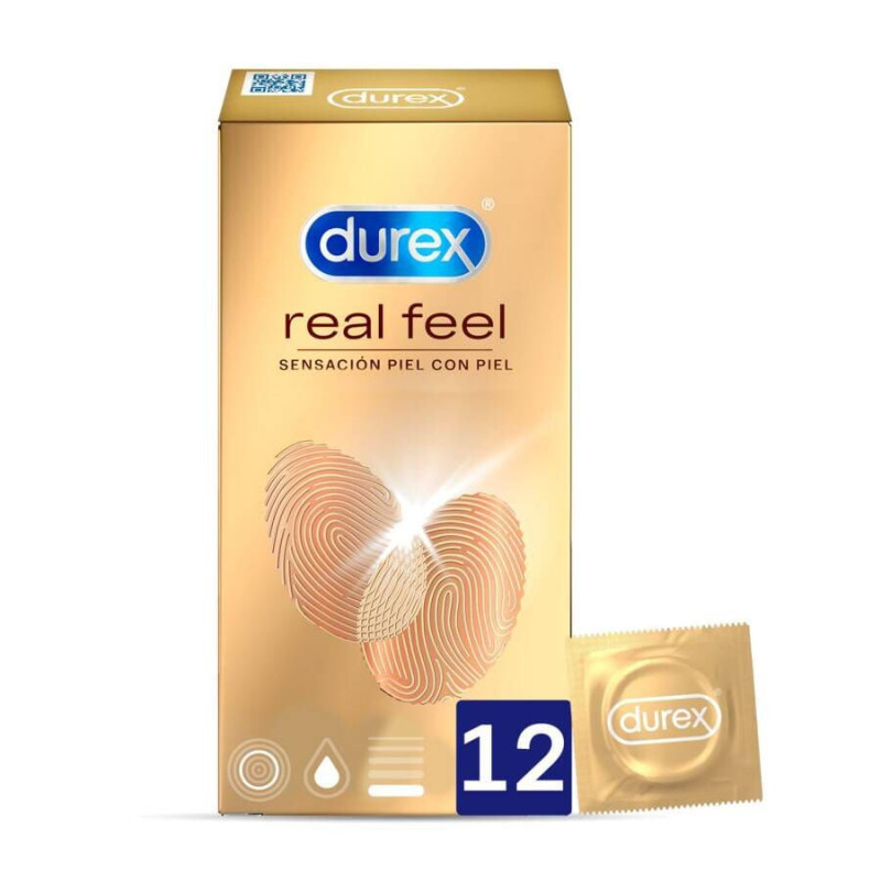 DUREX REAL FEEL PRESERVATIVO SIN LATEX 24 UNIDADES