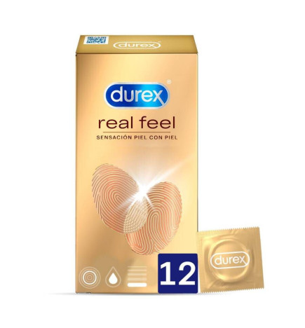 DUREX REAL FEEL PRESERVATIVO SIN LATEX 24 UNIDADES