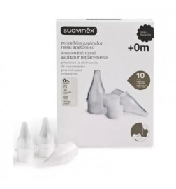 ASPIRADOR NASAL SUAVINEX 10 FILTROS DESECHABLES RECAMBIOS