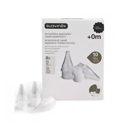 ASPIRADOR NASAL SUAVINEX 10 FILTROS DESECHABLES RECAMBIOS