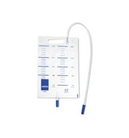 BOLSAS RECOGIDA ORINA AARON VALVULA ANTIRETORNO 2 L TUBO 120 CM C/ ASA 30 BOLSAS