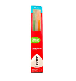 CEPILLO DENTAL ADULTO LACER MEDIO DUPLO 1 UNIDAD