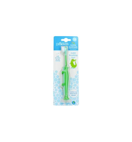 CEPILLO DENTAL INFANTIL DR BROWN´S COCODRILO 14 AÑOS