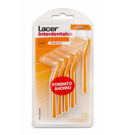 CEPILLO INTERDENTAL LACER ANGULAR EXTRAFINO 10 UNIDADES