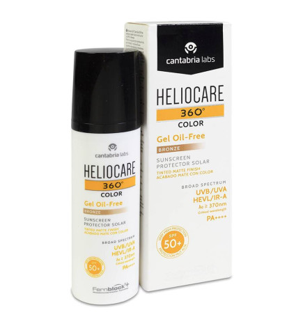 HELIOCARE 360º SPF 50+ COLOR GEL OILFREE PROTECTOR SOLAR 1 ENVASE 50 ML COLOR BRONZE