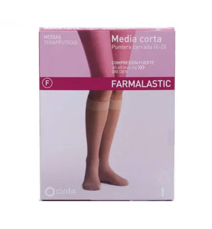 MEDIA CORTA (AD) COMPRESION FUERTE FARMALASTIC TALLA EXTRA GRANDE