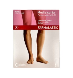 MEDIA CORTA (AD) COMPRESION FUERTE FARMALASTIC TALLA MEDIANA