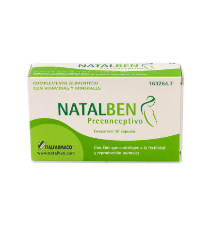 NATALBEN PRECONCEPTIVO 30 CAPSULAS