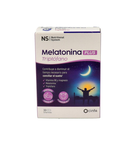 NS MELATONINA PLUS TRIPTOFANO 30 COMPRIMIDOS
