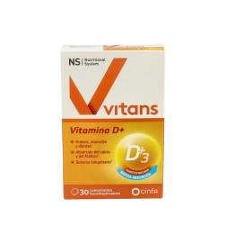 NS VITANS VITAMINA D+ 30 COMPRIMIDOS BUCODISPERSABLES