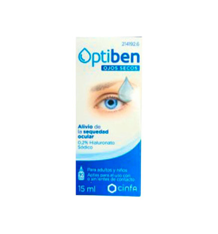 OPTIBEN OJOS SECOS GOTAS 1 FRASCO 15 ML