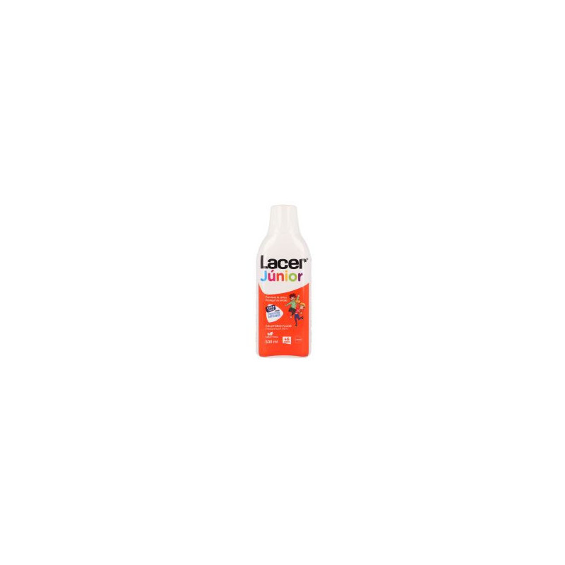 FLUOR LACER JUNIOR ENJUAGUE BUCAL DE USO DIARIO 1 ENVASE 500 ML SABOR FRESA