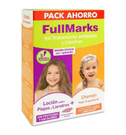 FULLMARKS ANTIPIOJOS Y LIENDRES CHAMPU + LOCION PEDICULICIDA 1 ENVASE 100 ML + 1 ENVASE 150 ML KIT