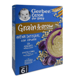 GERBER AVENA INTEGRAL CON CIRUELA 1 ESTUCHE 250 G